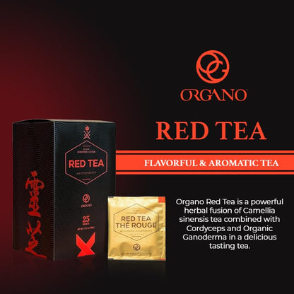 ORGANO Red Tea with Cordyceps and Ganoderma lucidum (25 sachets)