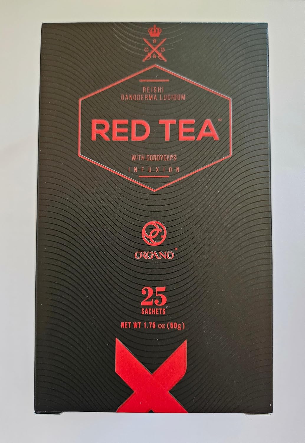 ORGANO Red Tea with Cordyceps and Ganoderma lucidum (25 sachets)