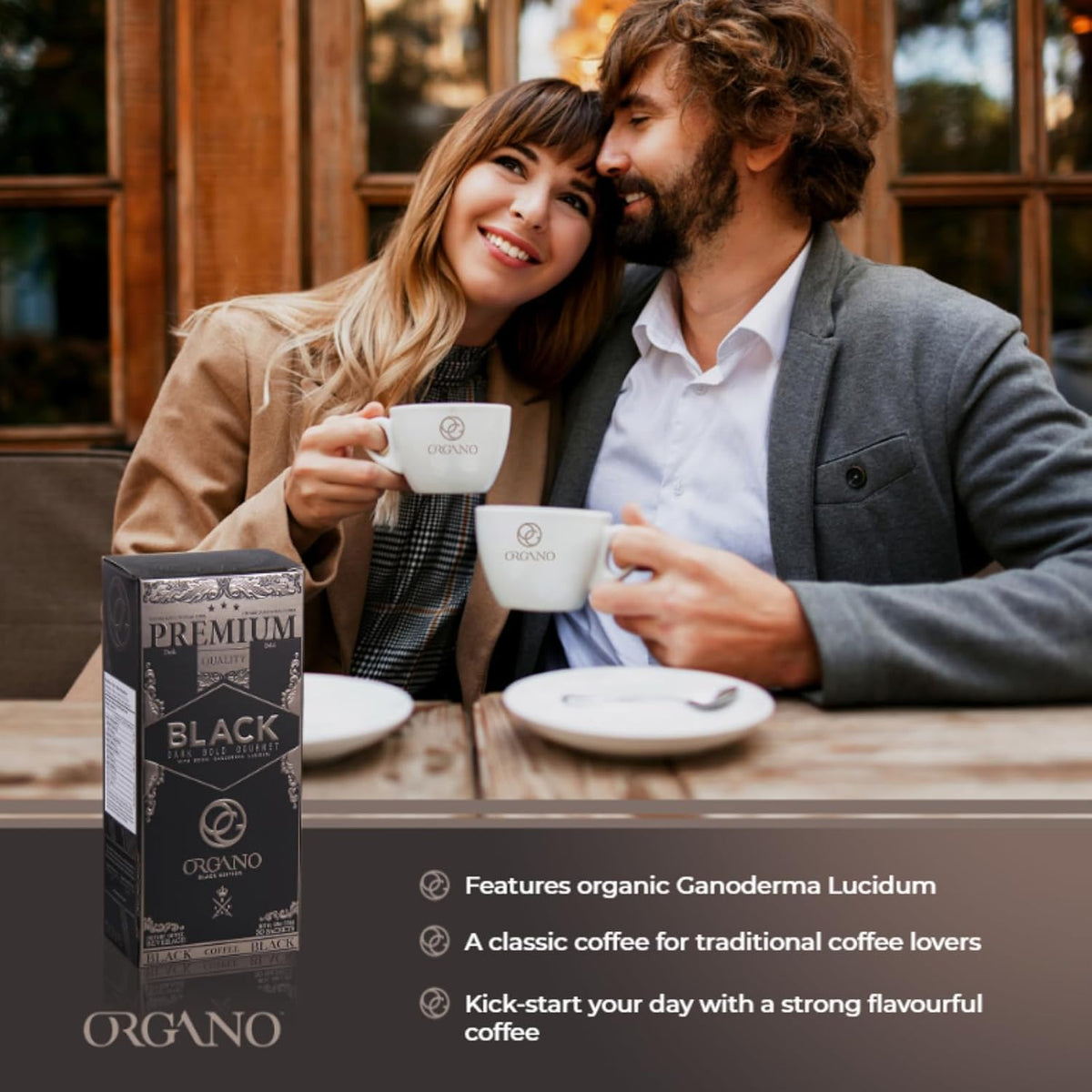 ORGANO Gourmet Instant Black coffee with Ganoderma Lucidum (30 sachets)